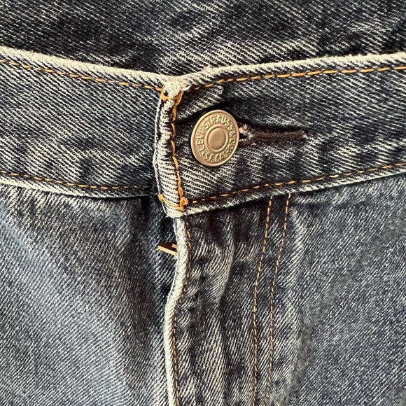 Men’s Levi’s 505 size 44X32 Classic Blue Denim Jeans, big and tall, GUC - Picture 9 of 9